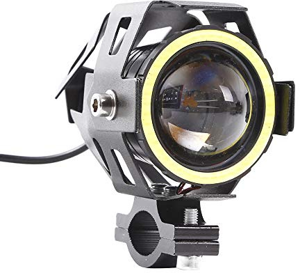 2 pièces phares de moto, projecteurs de moto Riloer phares LED avant moto lumières supplémentaires LED pour moto moto avec interrupteur marche/arrêt