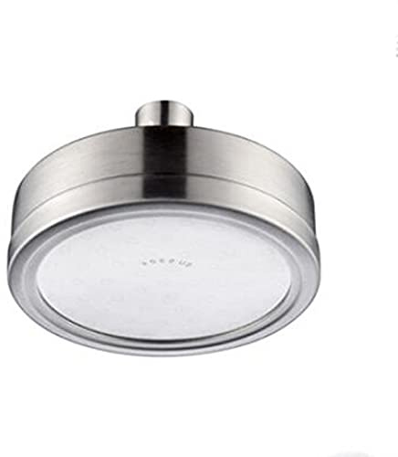 Ksunun Runden Duschkopf Regendusche Edelstahl Regenduschkopf Druckverstärkendes Design Einbauduschköpfe mit Anti-Kalk-Düsen Kopfbrause Gebürstetes Finish,4.6 Inch
