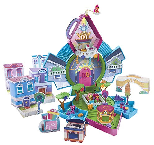 My Little Pony Mini World Magic Mini-Kristallspielhaus, Spielset mit 5 Sammelfiguren, für Kinder ab 5 Jahren