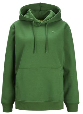 Jack & Jones Jxabbie RLX LS Every Hood Swt Noos Sudadera con Capucha, Formal Garden/Print:Medium Green Jjxx Logo, M Mujer