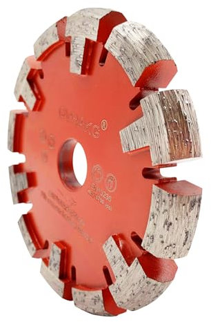 GVHAKG Tuck Point Diamant Fräser,V-Segment extrem scharf für sehr harten Estrich,sehr harte Betonböden und Entfernung,Segmentbreite 16mm, Segmenthöhe 12mm,Premium-Qualität (130x16x12x22,23mm)