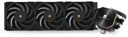 Refroidisseur à eau CPU Noir Thermalright Frozen Edge 360 avec ventilateur PWM 120mm, spécifications de radiateur 360 noir, dissipateur intégré pour AM4/AM5, Intel LGA1700/1851/1150/1151/1200
