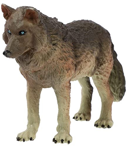 TOYANDONA Mini Wolf Spielzeug Aus Robustem Kunststoff Realistische Tierfigur Für Junge Mädchen Detailreiche Miniatur-wolfsdeko Langlebiges Pädagogisches Wildtier-Modell Lernspielzeug Und Sam