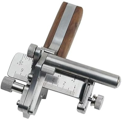 VIGAN Cortador manual de tiras de cuero tipo rodillo 10-60 mm ajustable herramienta de corte de cinturón de artesanía en cuero con doble escala métrica
