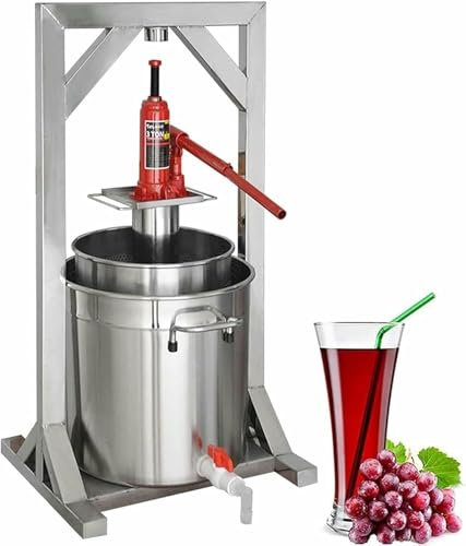 Manuelle Honigschleuder Radial-Extraktor-Obstweinpresse, Fruchtsaftpresse, 12/22/36 l manueller Saftbereiter, Obstpresse, Traubenbrecher zur Weinherstellung, für Chili-Öl-Familienrestaurants
