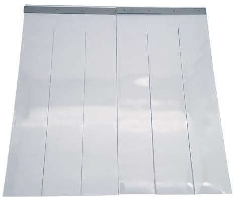 Zettl GmbH PVC Lamellenvorhang für Kleintiere, BxH 60x50cm | Streifenvorhang für Hundehütten, Katzenklappen, Stallungen, Gartenhaus & Werkstatt. UV- und witterungsbeständig