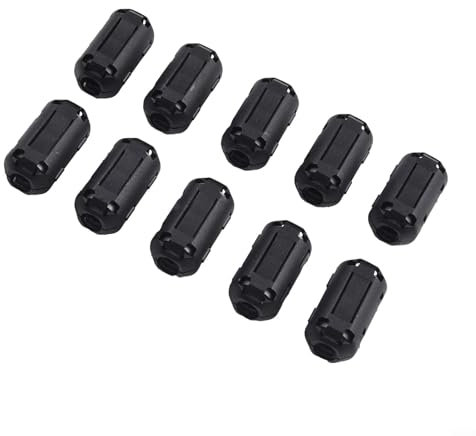 Ferritkern-Filtring-Set, 10-teilig, zur Minimierung von RFI-Störungen in Audio- und Videokabeln (7 mm)