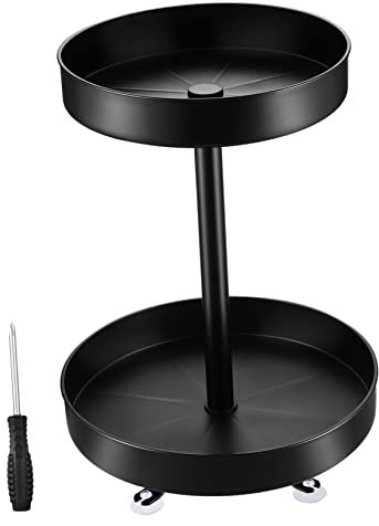 SHOWERORO Portaoggetti Cucina Rotante Organizer Di Condimenti Vassoio Girevole Per Salse Contenitori Da Cucina Rack Di Stoccaggio Organizzatore Di Spezie