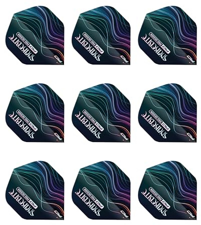 RED DRAGON Professioneller Spieler Hardcore Prämie Standard Extra dick - 100 Mikron - Dart Flüge 3 Satz Pro Packung (9 Dart Flüge insgesamt) – Professionelles Dartzubehör