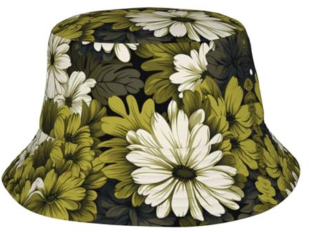 Fischerhut, Sonnenhut für Damen und Herren, Urlaub, Reisen, Strand, Fischerhut, Floral Camo 7, Einheitsgröße