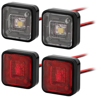 INJORA Seitenmarkierungslichter Warnlichter 10x10mm für RC-Autos