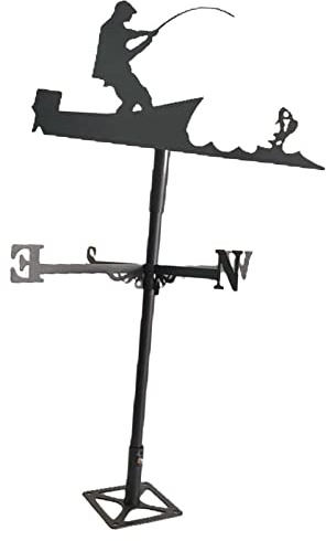YXKJHH Girouette de Luxe - Design élégant pour la décoration extérieure, pêcheur