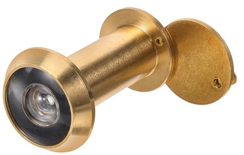 SHINEOFI Espejo de Puerta de Cobre Mirilla Ajustable para Entrada Mirilla de Repuesto de Seguridad para Hogar