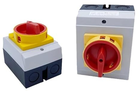 ZGPOSQKZSC 40A Isolator Disconnect Switch YMD11-40D Padlock ON-OFF 4P With Box Enclosure IP65