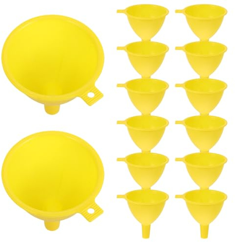 Toyvian 20 piezas Embudo Pequeño de Plástico Resistente para Transferencia de Líquidos y Aceites Esenciales para Laboratorio Cosmética y Botellas Pequeñas