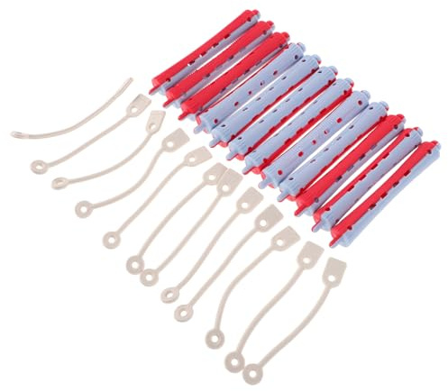 HINTRMENT 12pcs Nonslip Hair Perm Rods Plastic Cold Wave Curling Rods for Hair Styling Short Curlers with Secure Hold for Salon and Home Use Safe Design