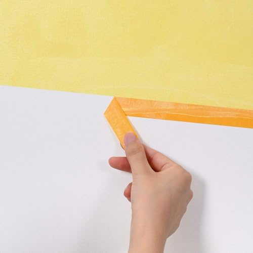 INLIFE Rubans de masquage pour Peintre 50 pcs Jaune 38mm x 50m Papier
