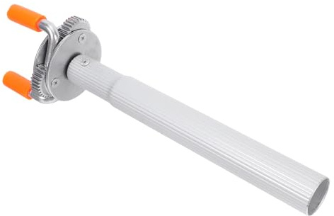 Toddmomy Herramienta de Extracción y Montaje de Detectores de Humo para Techos Altos, con Cabezal de Garra y Varilla Corta de Aluminio, 2 Piezas para Instalación sin Escalera en Seguridad