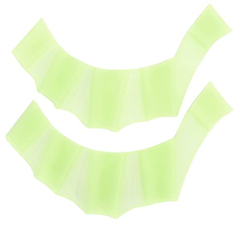 POENVFPO Simhandskar med Fingersvidhäftning, Mjuka Silikonhandskar för Vuxna och Barn, med Hydrodynamisk Form för Snabbare Simning, Vikbar Design (S)