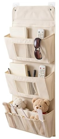 TTIAYAO Hängeorganizer 3-Schichten Tür Organizer mit 2 Haken, 40x90cm | Hängeorganizer Camping Faltbare Hängeregal aus Oxford Stoff Wandorganizer Hängeaufbewahrung für Wand Schlafzimmer