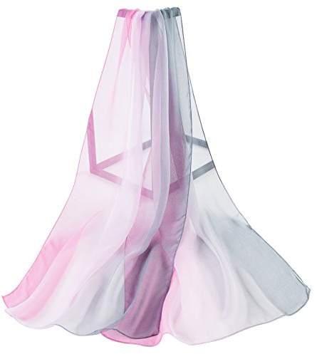 Signare Lightweight Chiffon Neck Scarf for Women with vibrant multi-colour