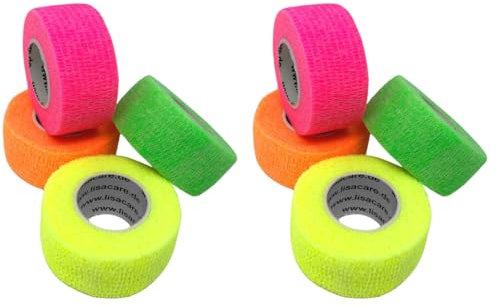 LisaCare® Plaster Bandage, Finger Plaster self-Adhesive - Without Adhesive & Elastic- Wound Bandage, Fixation Bandage -Set of 8-2,5cm x 4,5m