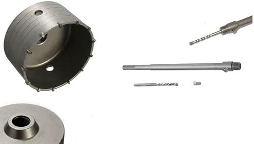 FRESA A TAZZA MM 100 CAROTATRICE CON ASTA SDS max 650 MM CEMENTO MURO MATTONI