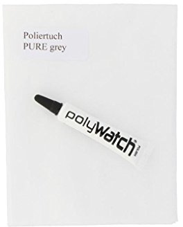polyWatch Polierpaste PLUS inkl.original PUREgrey Poliertuch (1 Tube 5 gr. Inhalt)