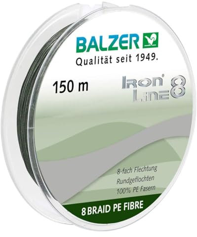 Balzer Iron Line 8 150 m Spule grün 0,10 mm/ 8,1kg