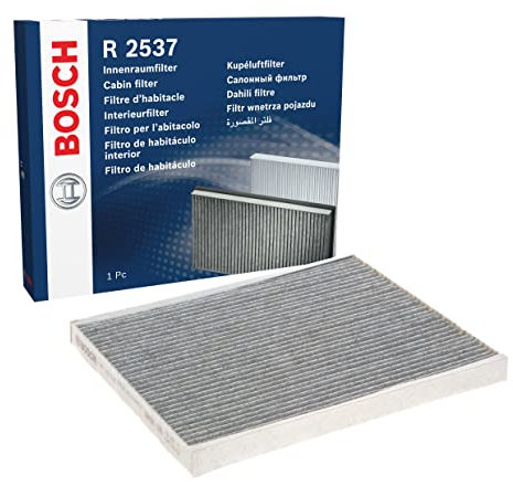 Bosch R2537 Activated Carbon Cabin Filter, Replacement Filter - Against Unpleasant Smells, Pollen and Dust for Cleaner Air Inside the Vehicle