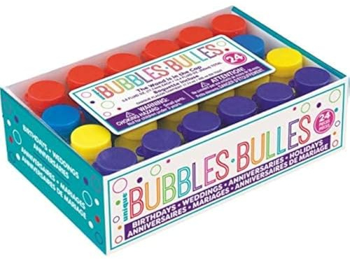 Unique Party Supplies Tvålbubblor, Flerfärgad, Paket med 24