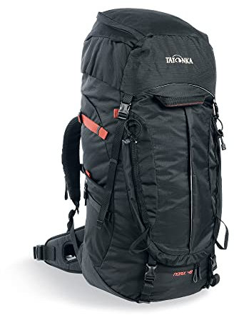 Tatonka Norix 48 Touren- und Reiserucksack - Leichter Rucksack mit Frontöffnung, verstellbarem Tragesystem und Bodenfach - 48 Liter - Frauen und Männer - schwarz