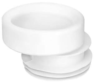 Kiamami Valentina - Manicotto Eccentrico per Scarico WC | Morbido in PVC | Facile Connessione e Installazione | Recupero Allineamento di 2 cm, PVC