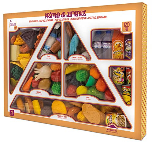 Tachan, Pirámide alimentícia de 120 Piezas con Poster Educativo, Juguetes para niños y niñas +3 años (CPA ToyGroup, 7288080)