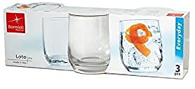 Bormioli Rocco Set di 10 bicchieri in vetro Lotus Acqua 27,5 decorazione da tavolo