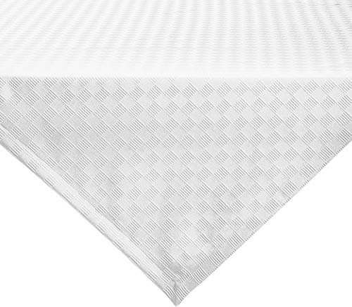 Erwin Müller Tischwäsche, Mitteldecke, Tischdecke Jacquard Karo, Paderborn weiß Größe 80x80 cm - fleckabweisend, schmutzunempfindlich und leicht zu reinigen (weitere Farben, Größen)