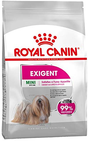 Canin Royal Mini Exigent 2 x 3 kg Hundefutter für wählerische Hunde kleiner Rassen bis 10 kg mit speziellem Trockenfutter, optimale Zahnsteinprävention, EPA/DHA für schönes Fell