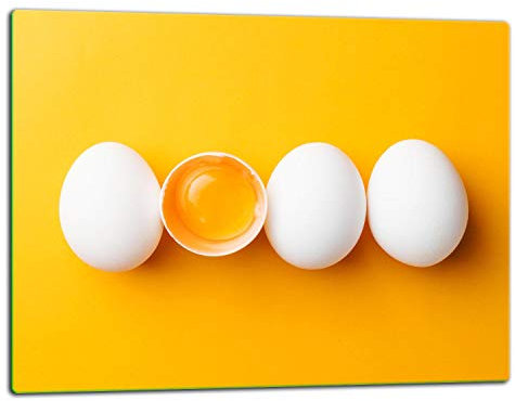 TMK ArtDeko – Schneidebrett Glas – Glasschneidebrett für die Küche 52x40 cm – Robust, Hygienisch & Rutschfest – Glas Schneidebrett – Zusätzliche Arbeitsfläche – Vielseitige Nutzung