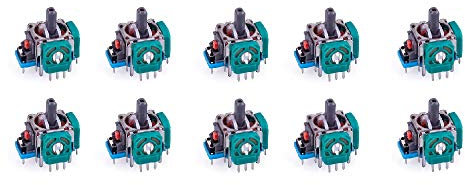 DollaTek 10pcs Joystick analogique de remplacement 3D pour manette PS4 et Xbox One