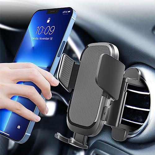 YIEDDE Supporto per cellulare auto per ventilazioni rotonde, antigraffio, per Mercedes-Benz A/B/C/E/S Mini FIAT-500