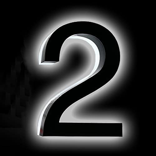 Numeri Civici Moderni Illuminati Personalizzati Targa Con Numeri Civici Retroilluminati A LED 8 Per Via Della Casa Targa Con Numero di Indirizzo A LED Illuminata Luce Bianca