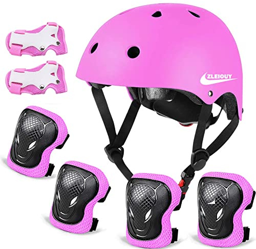 Adjustable Helmet for Ages 5-16 Kids Toddler Boys Girls Youth,Protective Gear with Elbow Knee Wrist Pads for Multi-Sports Skateboarding Bike Riding Scooter Inline skatings Longboard Roller Skate…