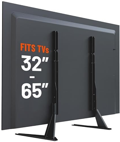 ECHOGEAR TV-Beine, Ersatz-TV-Ständer für Bildschirme bis zu 165,1 cm (65 Zoll), faltbare TV-Halterung inklusive Hardware, rutschfeste und kratzfeste Pads, einfache 3-stufige Installation der TV-Füße