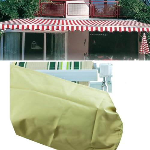 Copertura per Tenda da Sole, Tettoia di Protezione Retrattile, Copertura Protettiva per Riparo, in Tessuto di Poliestere Impermeabile Resistente, Larghezza 2 m, per Esterni, Giardino, Patio, Borsa