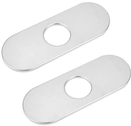 UNICRAFTALE 2pcs Stainless Steel Sink Hole Covers 160x60.5x5.5mmOval Deck Plate 35mm Hole for Bathroom Vanity Sink 3-to-1 Cover Sink lumbing Cover Plates Kitchen Bathroom Faucet Tap