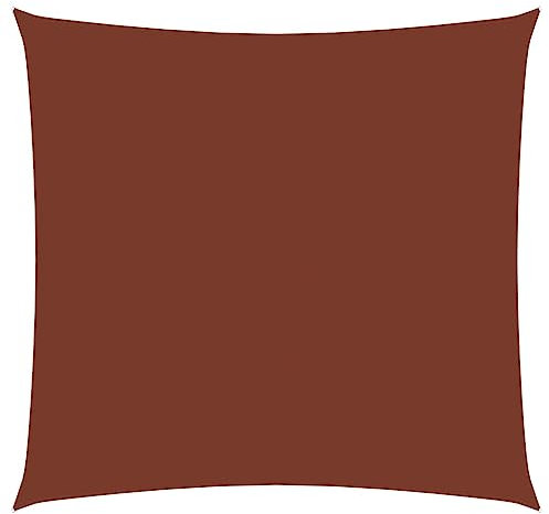 AJSEOYBS Parasole,Ombrelloni da spiaggia,mbrellone da giardino，Vela Parasole in Tela Oxford Quadrata 6x6 m Terracotta Per balconi, giardini, terrazze, relax all'aria aperta
