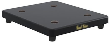 Supporti per Diffusori con Smorzamento del Suono con Base in Gomma, Audio Acustico Rumore Isolamento Piattaforma Pads Recoil Stabilizzatore per Monitor da Studio, Subwoofer e Altoparlanti(Schwarz,20*2