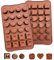 LightBeacon 2 Pièces Moule a Chocolat en Silicone, Moules à Truffe, Moule Silicone Patisserie Alimentaire, 24 Cavités, Moule Chocolat Anti-adhésif, pour Gelée, Bonbons, Glaçons, Gâteaux