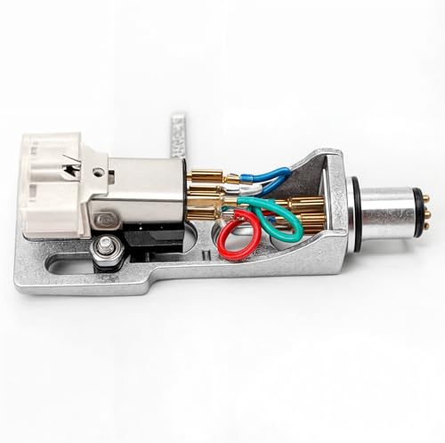 Silver Headshell Mount with AT3600 Cartridge and Conical Stylus Needle Replacement for Stanton STR8 20, STR8 30, STR8 50, STR8 80, STR8 90, STR8 100, STR8 150 Turntables