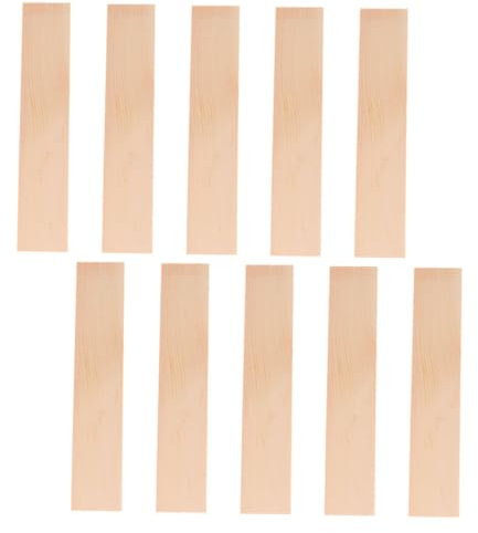 NUOBESTY 10pcs Pine Wood Craft Boards Wood Block Unfinished Wooden Block for Crafts for Shelves for Party Decoration